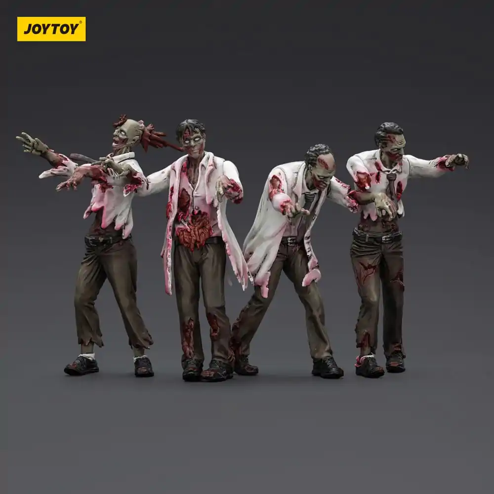 Zombie Dark Source akčné figúrky 4-Pack Vedci (Muži) 8 cm produktová fotografia