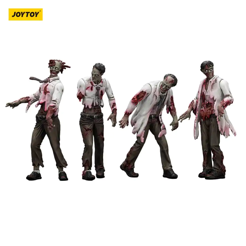Zombie Dark Source akčné figúrky 4-Pack Vedci (Muži) 8 cm produktová fotografia