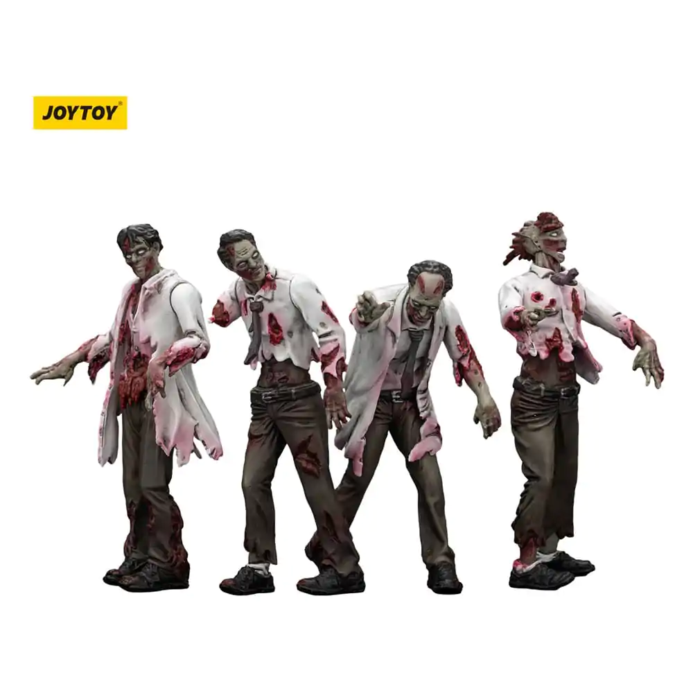 Zombie Dark Source akčné figúrky 4-Pack Vedci (Muži) 8 cm produktová fotografia