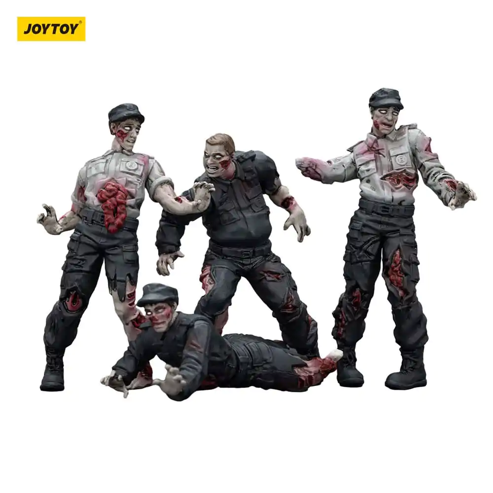 Zombie Dark Source akčné figúrky 4-Pack Security Guards 8 cm produktová fotografia