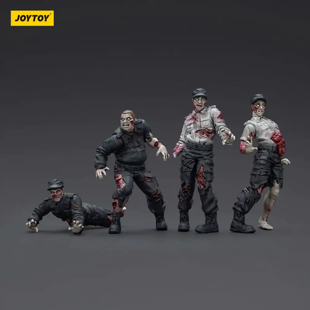 Zombie Dark Source akčné figúrky 4-Pack Security Guards 8 cm produktová fotografia