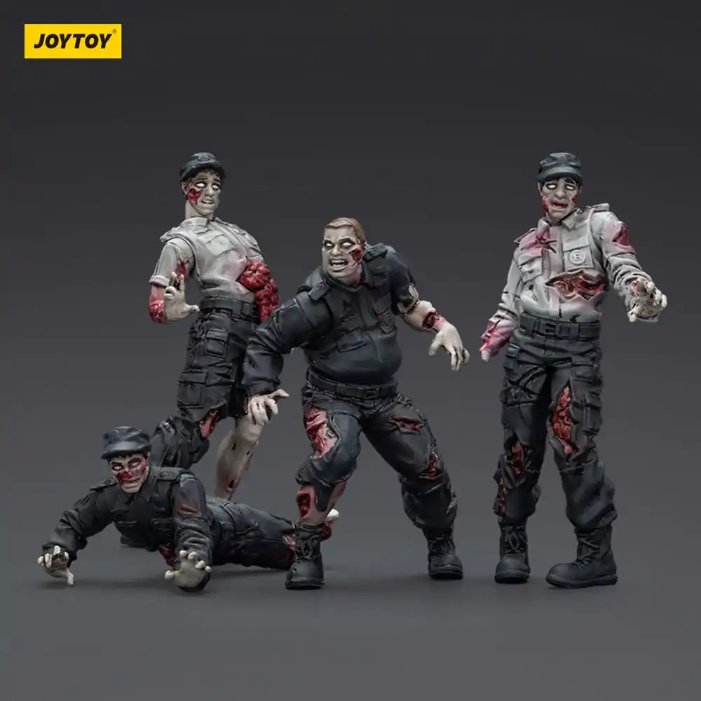 Zombie Dark Source akčné figúrky 4-Pack Security Guards 8 cm produktová fotografia