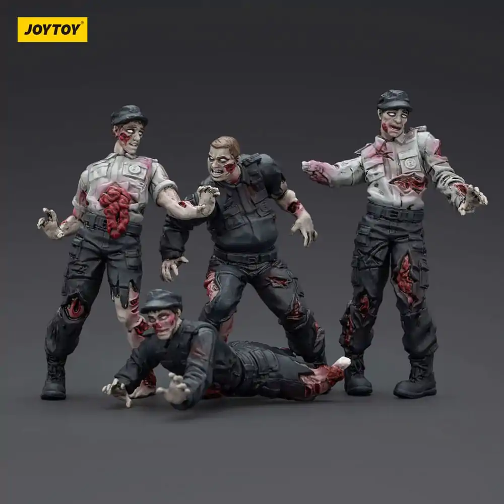 Zombie Dark Source akčné figúrky 4-Pack Security Guards 8 cm produktová fotografia