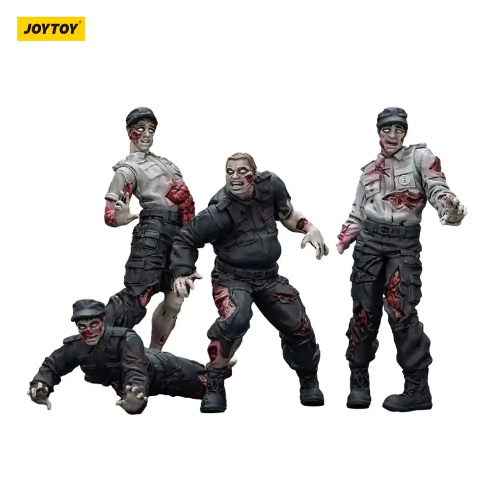 Zombie Dark Source akčné figúrky 4-Pack Security Guards 8 cm produktová fotografia