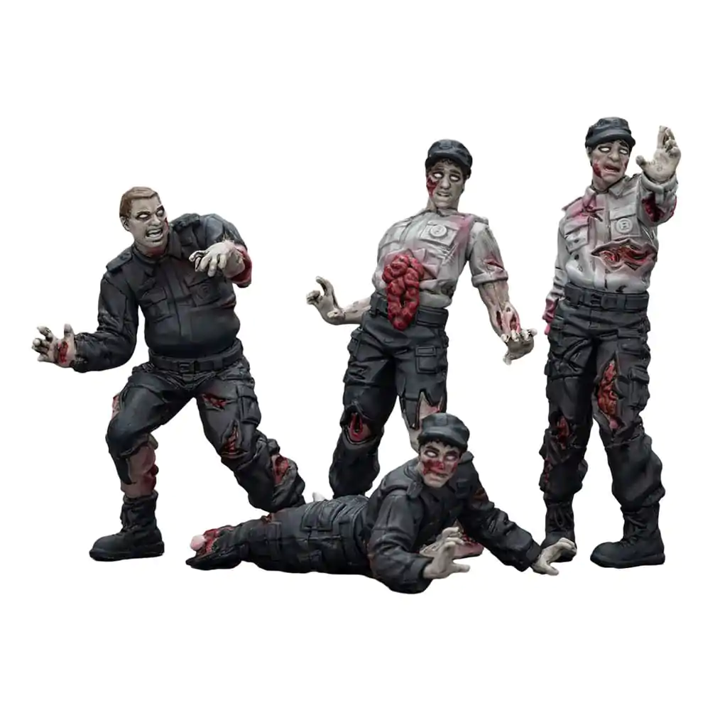 Zombie Dark Source akčné figúrky 4-Pack Security Guards 8 cm produktová fotografia