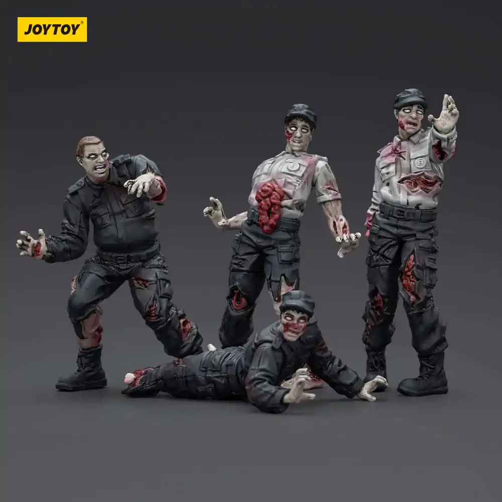 Zombie Dark Source akčné figúrky 4-Pack Security Guards 8 cm produktová fotografia
