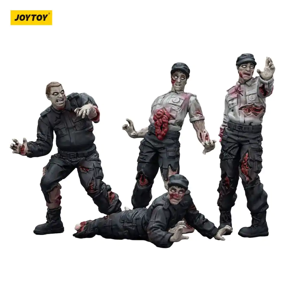 Zombie Dark Source akčné figúrky 4-Pack Security Guards 8 cm produktová fotografia