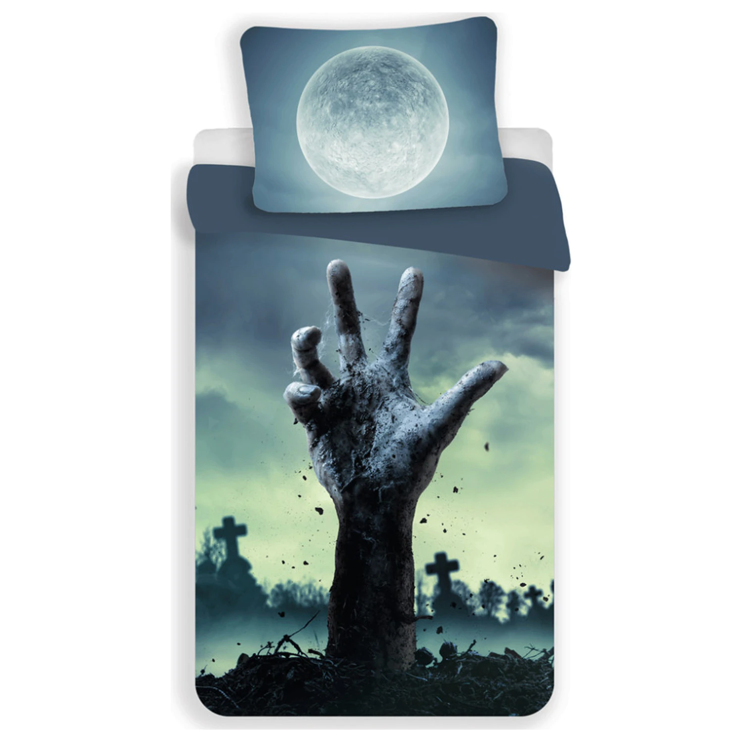 Zombie Moon mikrovláknový povlak na paplón produktová fotografia