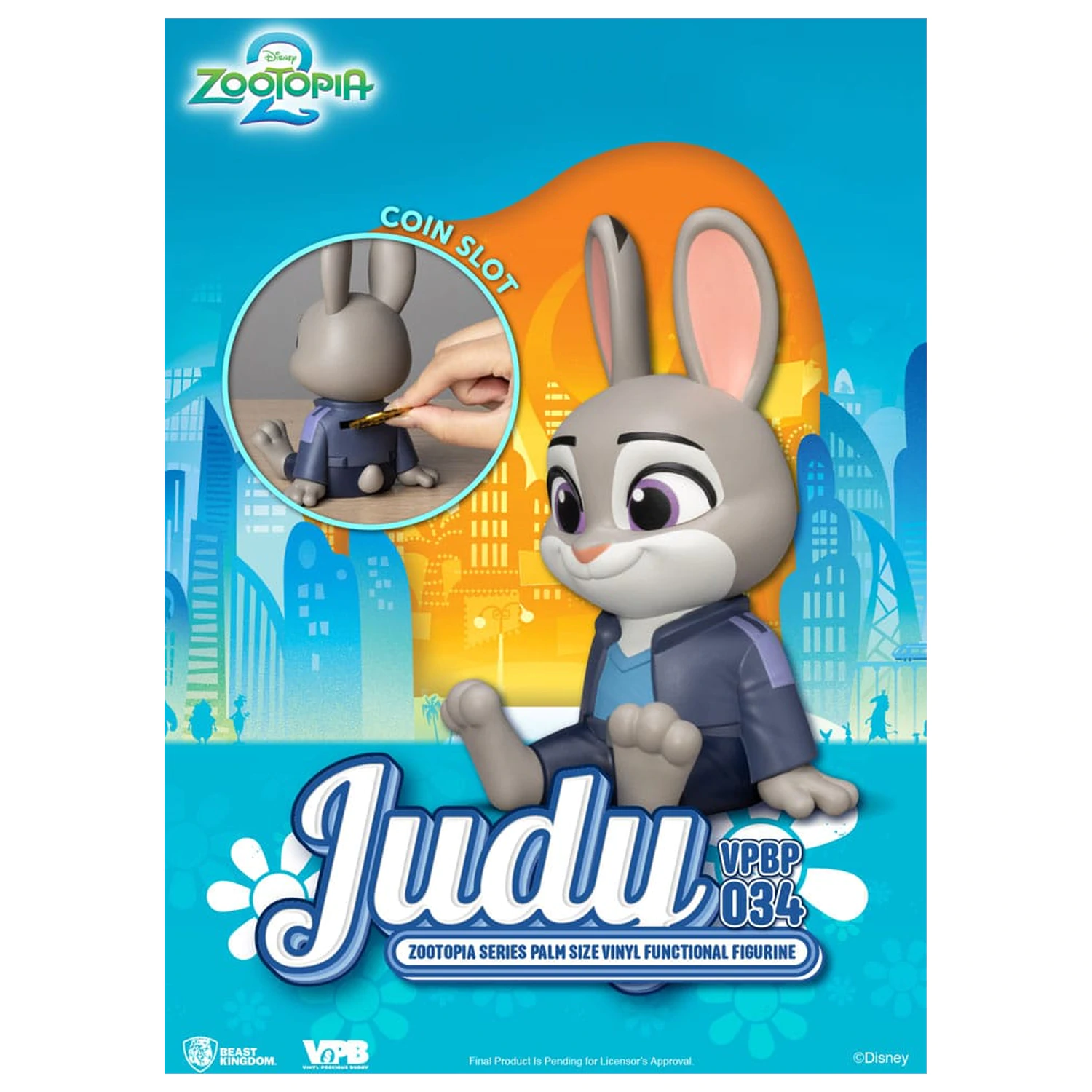 Zootopia Piggy vinylová banka Judy 15 cm produktová fotografia