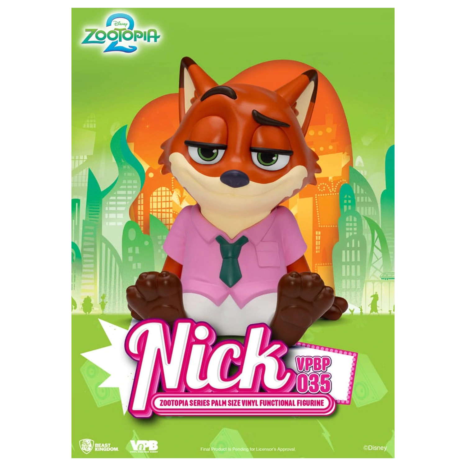 Zootopia Piggy Vinylová banka Nick 15 cm produktová fotografia