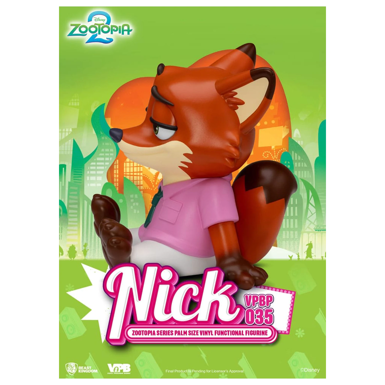 Zootopia Piggy Vinylová banka Nick 15 cm produktová fotografia