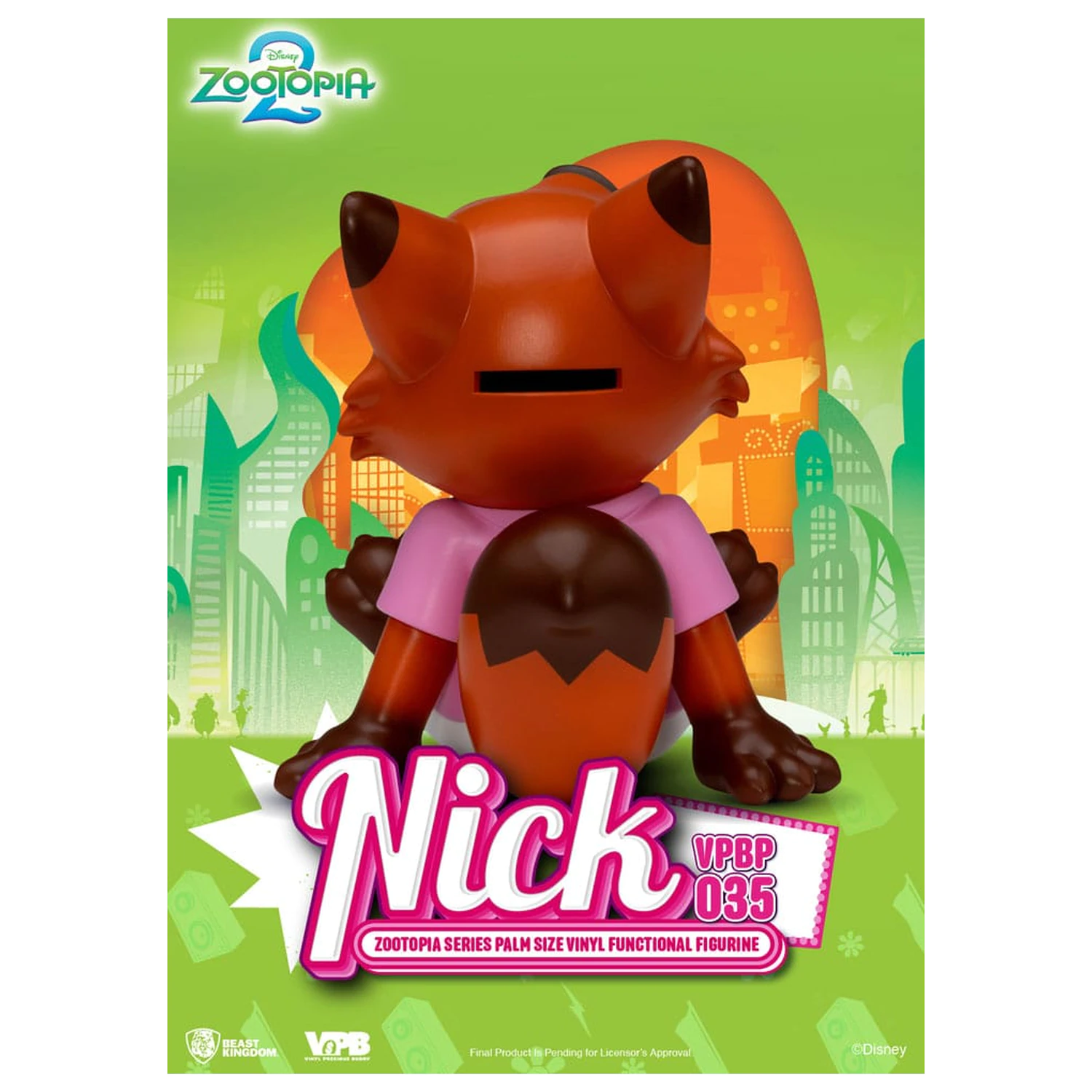 Zootopia Piggy Vinylová banka Nick 15 cm produktová fotografia