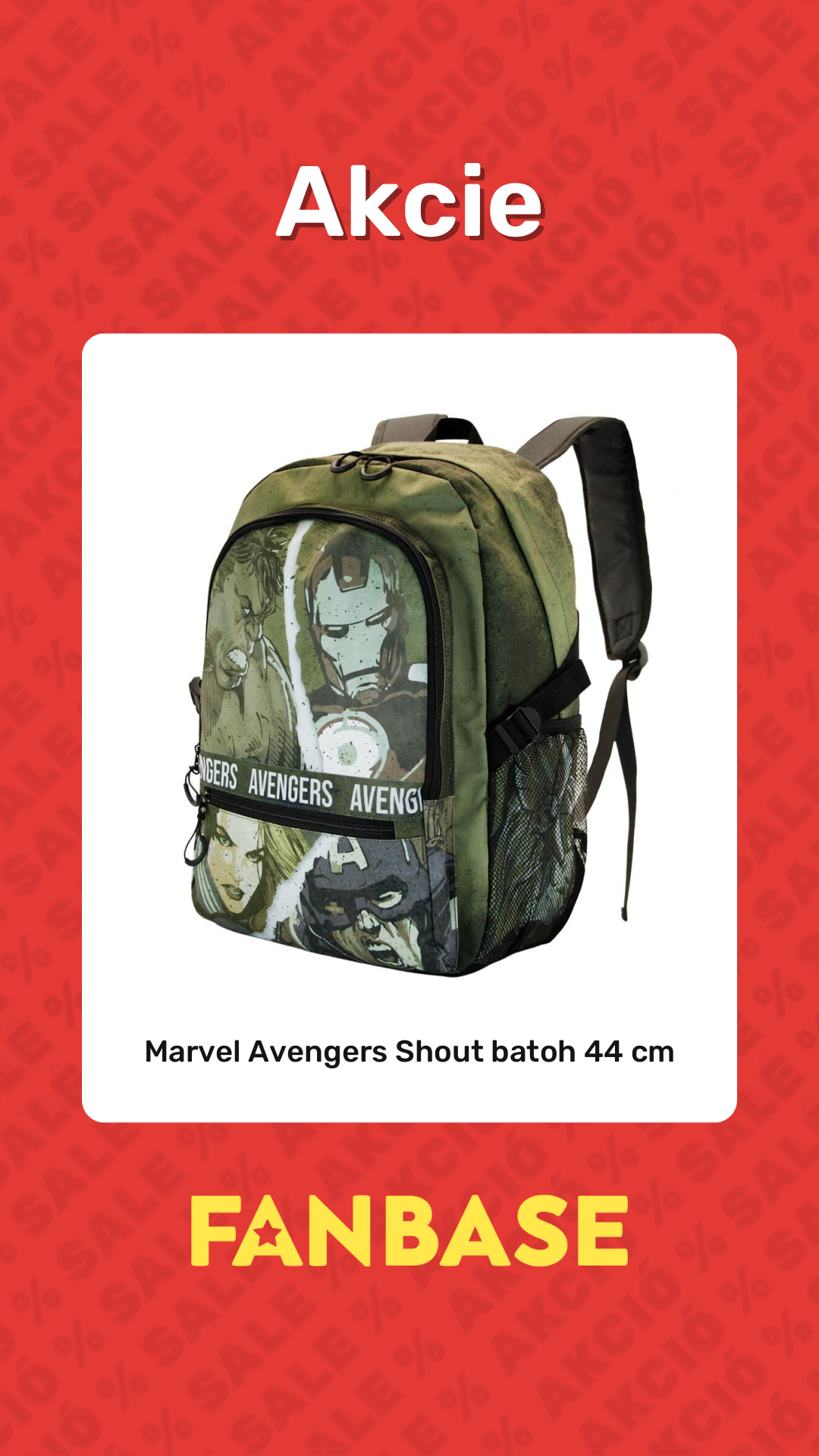 Akcie: Marvel Avengers Shout batoh 44 cm