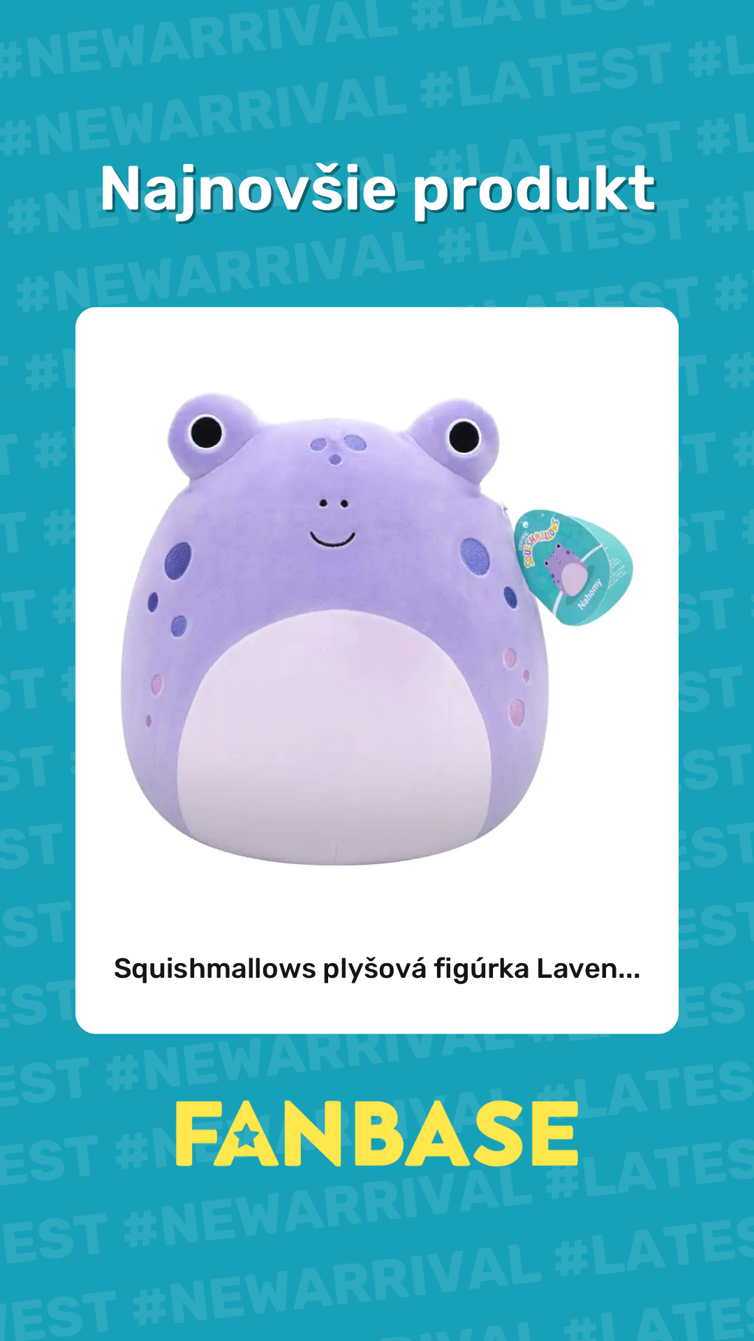 Najnovšie produkt: Squishmallows plyšová figúrka Laven...