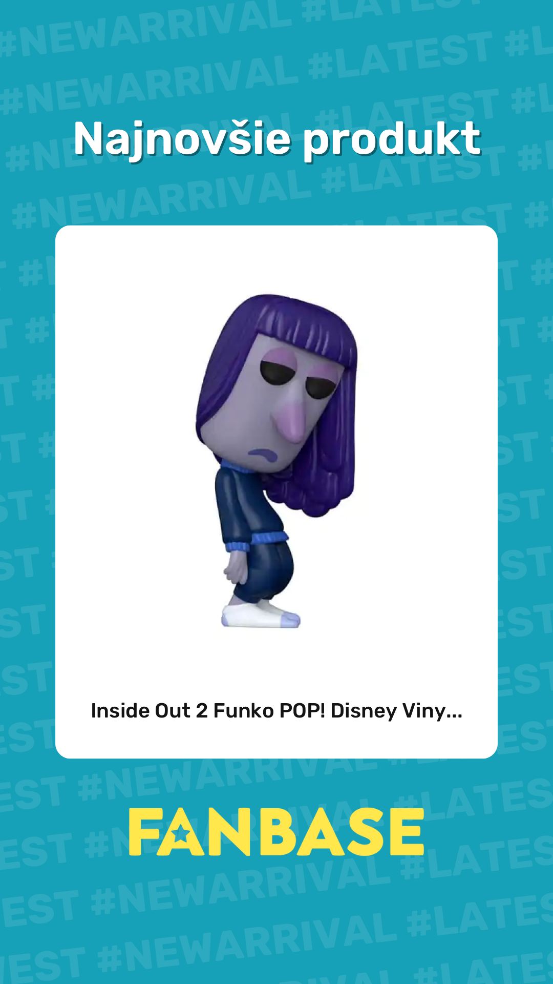 Najnovšie produkt: Inside Out 2 Funko POP! Disney Viny...