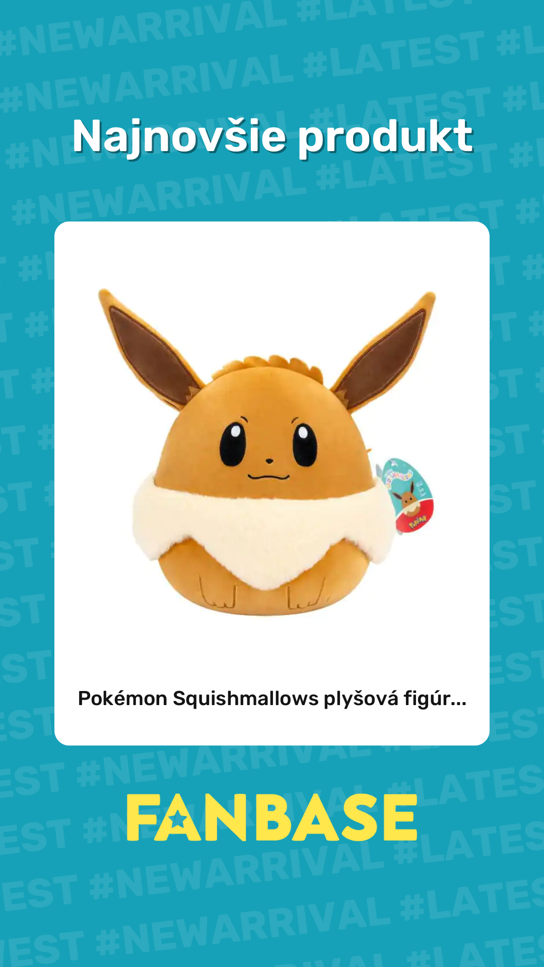 Najnovšie produkt: Pokémon Squishmallows plyšová figúr...
