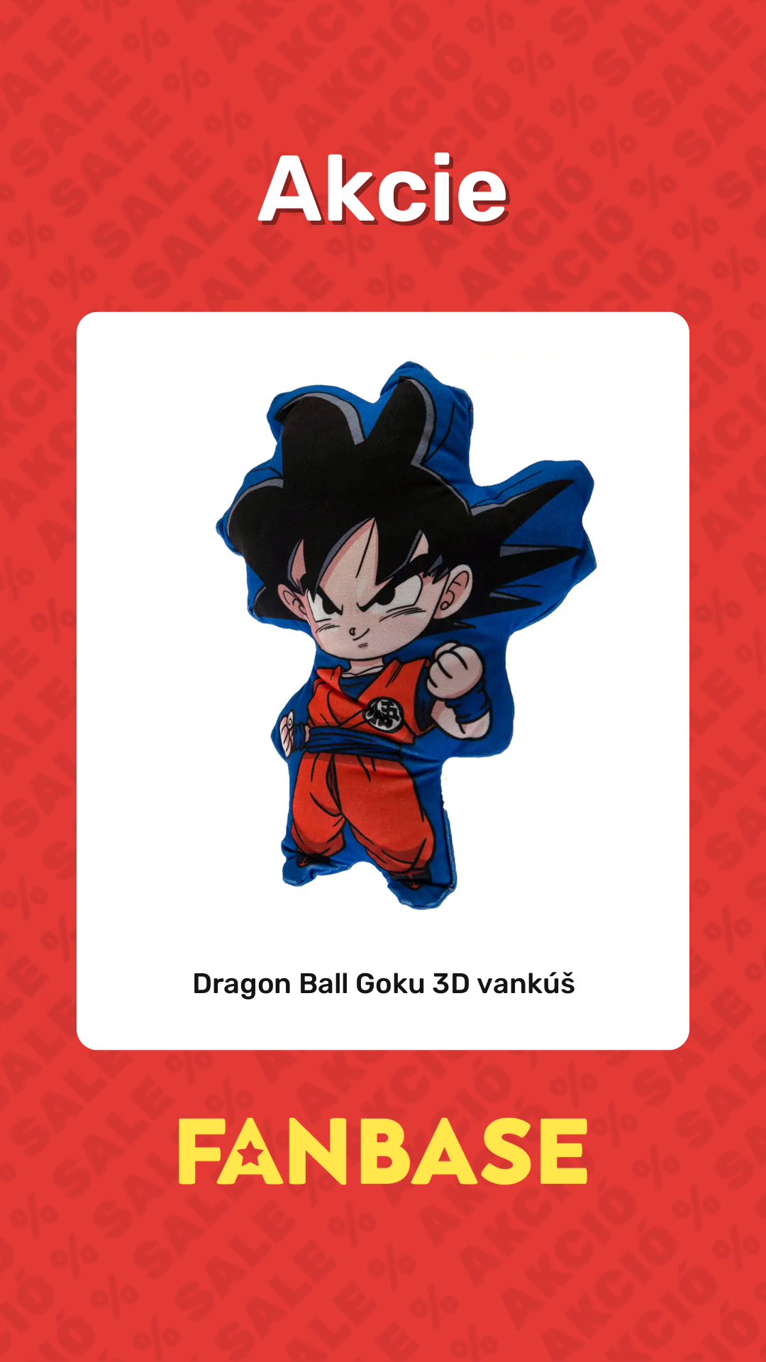 Akcie: Dragon Ball Goku 3D vankúš