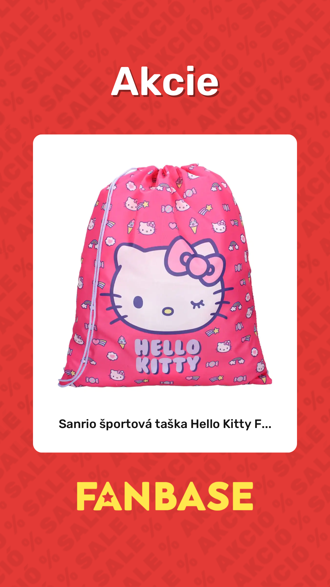 Akcie: Sanrio športová taška Hello Kitty F...