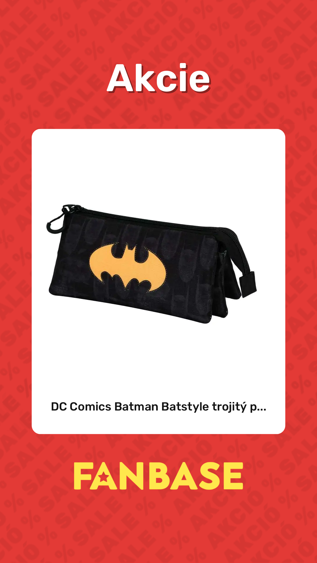 Akcie: DC Comics Batman Batstyle trojitý p...