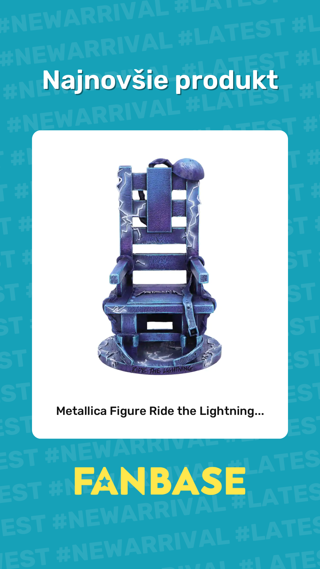Najnovšie produkt: Metallica Figure Ride the Lightning...