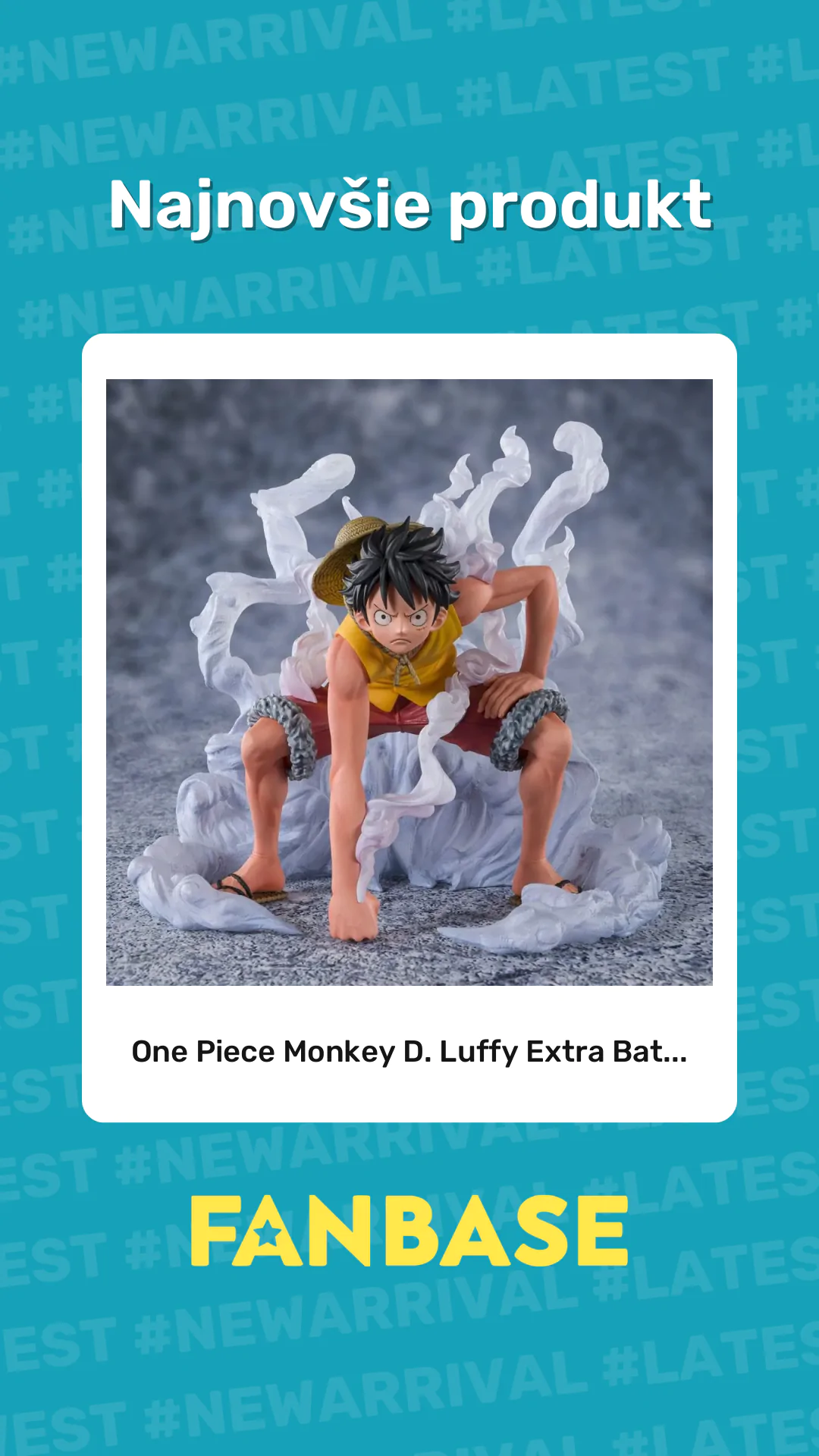 Najnovšie produkt: One Piece Monkey D. Luffy Extra Bat...
