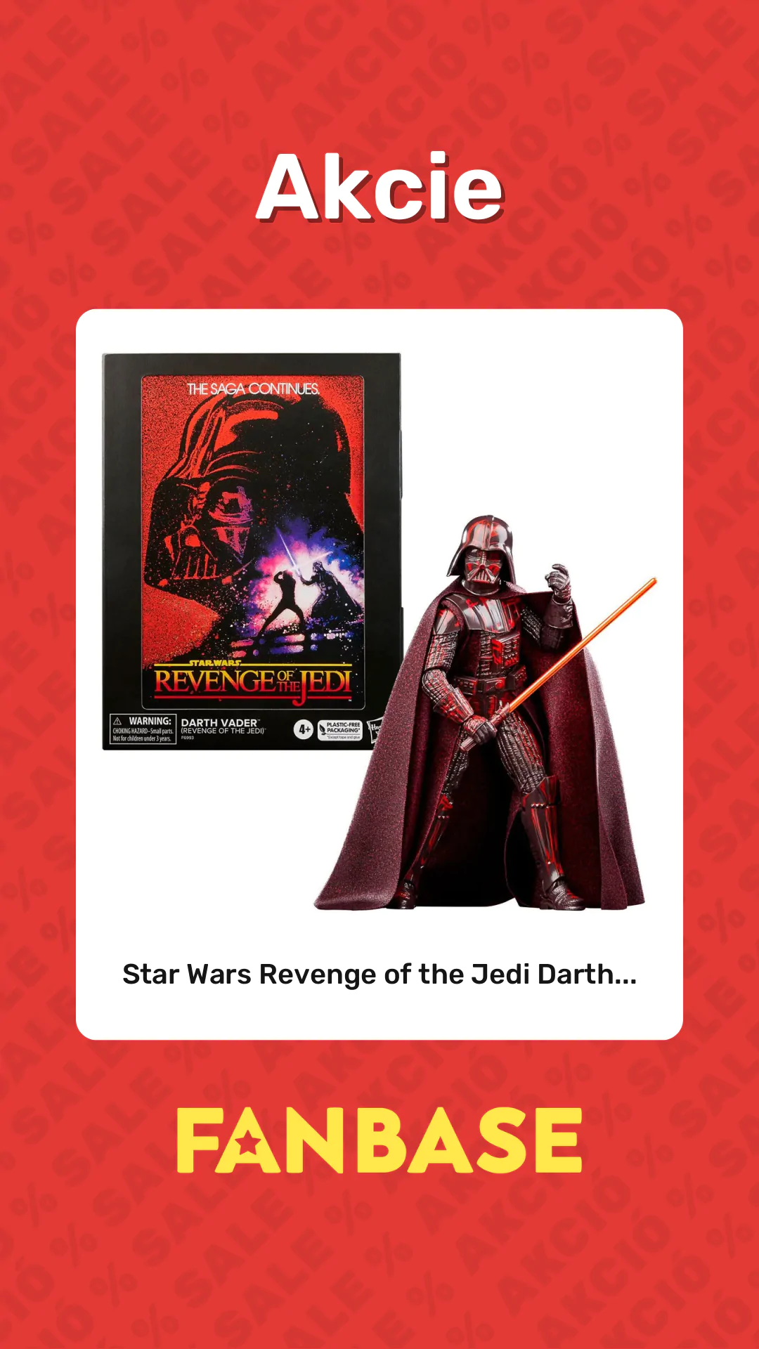 Akcie: Star Wars Revenge of the Jedi Darth...