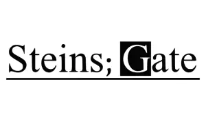 Steins Gate produkty logo