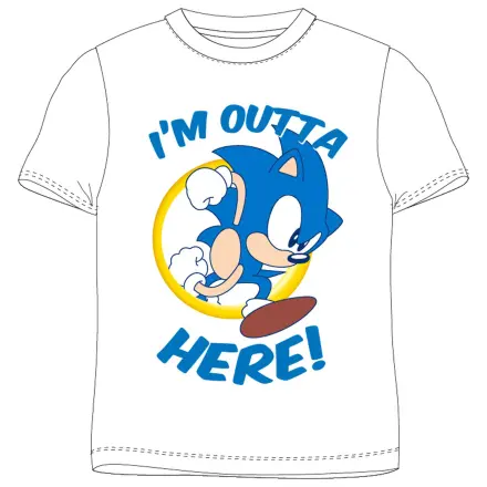 Sonic Here tričko s krátkym rukávom, top produktová fotografia