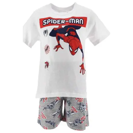 Spider-Man Climb Biele detské krátke pyžamo produktová fotografia