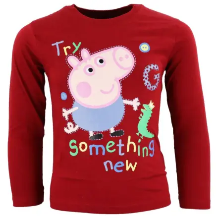 Peppa Pig Something New Red Detské tričko s dlhými rukávmi produktová fotografia