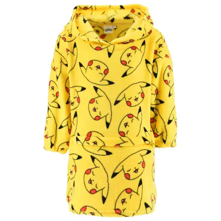 Pokemon Pikachu nositeľná plyšová fleecová deka Pončo produktová fotografia
