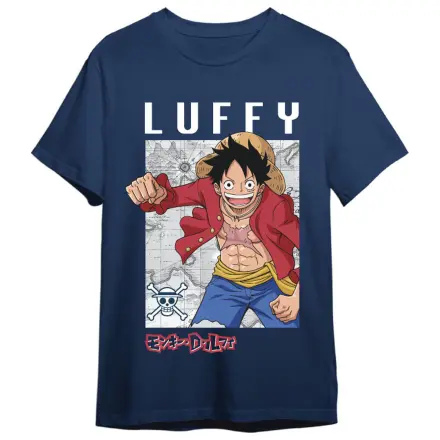 One Piece Monkey D. Luffy Mapa dospelé tričko produktová fotografia