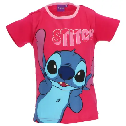 Stitch Surprised Pink detské krátke tričko, top produktová fotografia