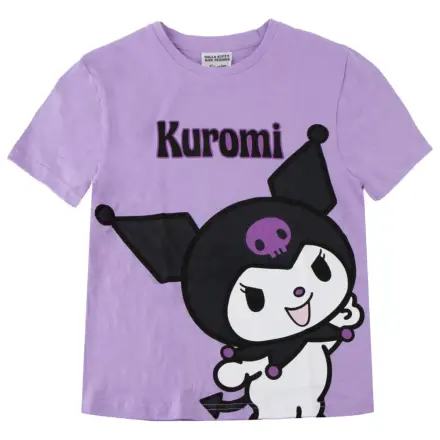 Hello Kitty Kuromi Purple detské tričko s krátkym rukávom, top produktová fotografia