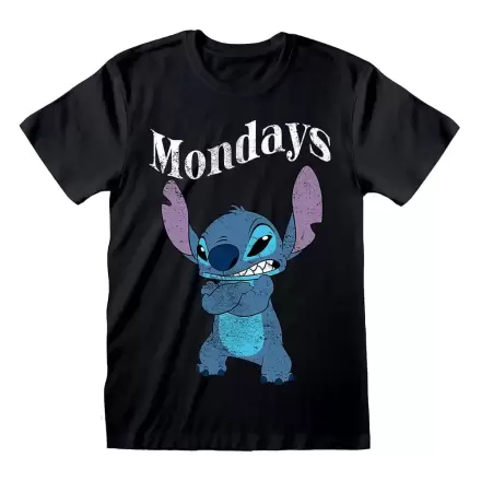 Lilo & Stitch tričko Stitch Mondays Black produktová fotografia