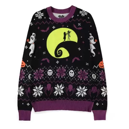 Nightmare Before Christmas sveter Vianočný pulóver Glow in the Dark produktová fotografia