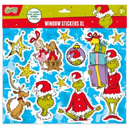 The Grinch Dr Seuss XL súprava nálepiek na okno produktová fotografia