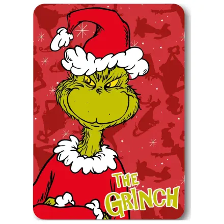 The Grinch červená vianočná flísová deka 100x140cm produktová fotografia