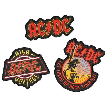 AC/DC sada 3 nášiviek produktová fotografia