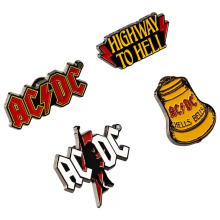 AC/DC sada 4 odznakov produktová fotografia