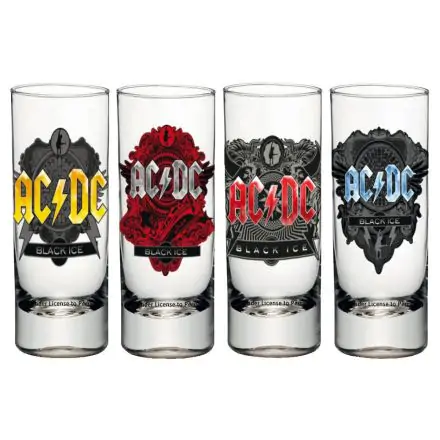 AC/DC Shotglass 4-Pack Black Ice termékfotója