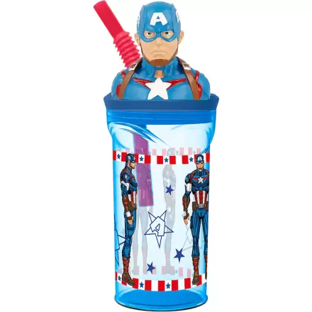 Marvel Captain America 3D figúrka pohár 360 ml produktová fotografia