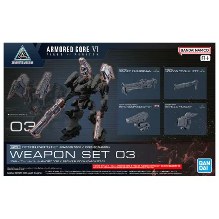 Armored Core VI Fires of Rubicon Weapon 03 Sada voliteľných dielov Model Kit 30MM produktová fotografia