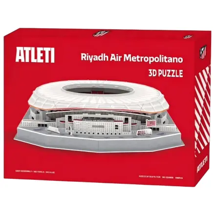 Atletico de Madrid Riyadh Metropolitano 3D štadión puzzle produktová fotografia