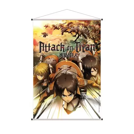 Attack on Titan Wallscroll Eren, Mikasa & Armin 60 x 90 cm produktová fotografia