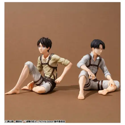 Attack on Titan G.E.M. Series PVC figúrky balenie po 2 ks Eren Yeager & Squad Captain Levi veľkosti dlane produktová fotografia