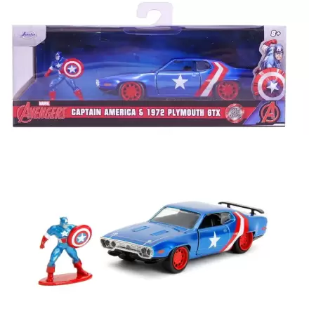 Avengers Diecast Model 1/32 1971 Plymouth GTX Captain America produktová fotografia