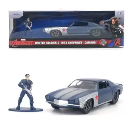 Avengers Diecast Model 1/32 1973 Chevrolet Camaro Winter Soldier – odlievaný model produktová fotografia