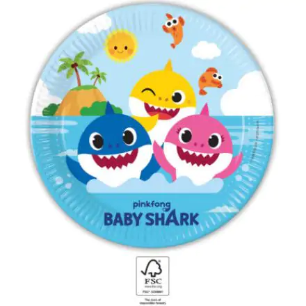 Baby Shark Next Generation papierové taniere 8 ks 23 cm FSC produktová fotografia