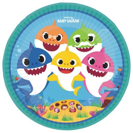 Baby Shark papierové taniere 8 ks 23 cm produktová fotografia